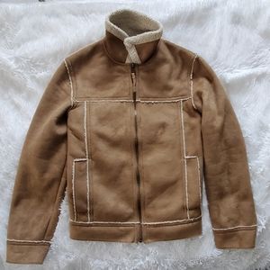 Aeropostale X-Small Faux Sheep Shearling Fleece Jacket - Excellent Condition